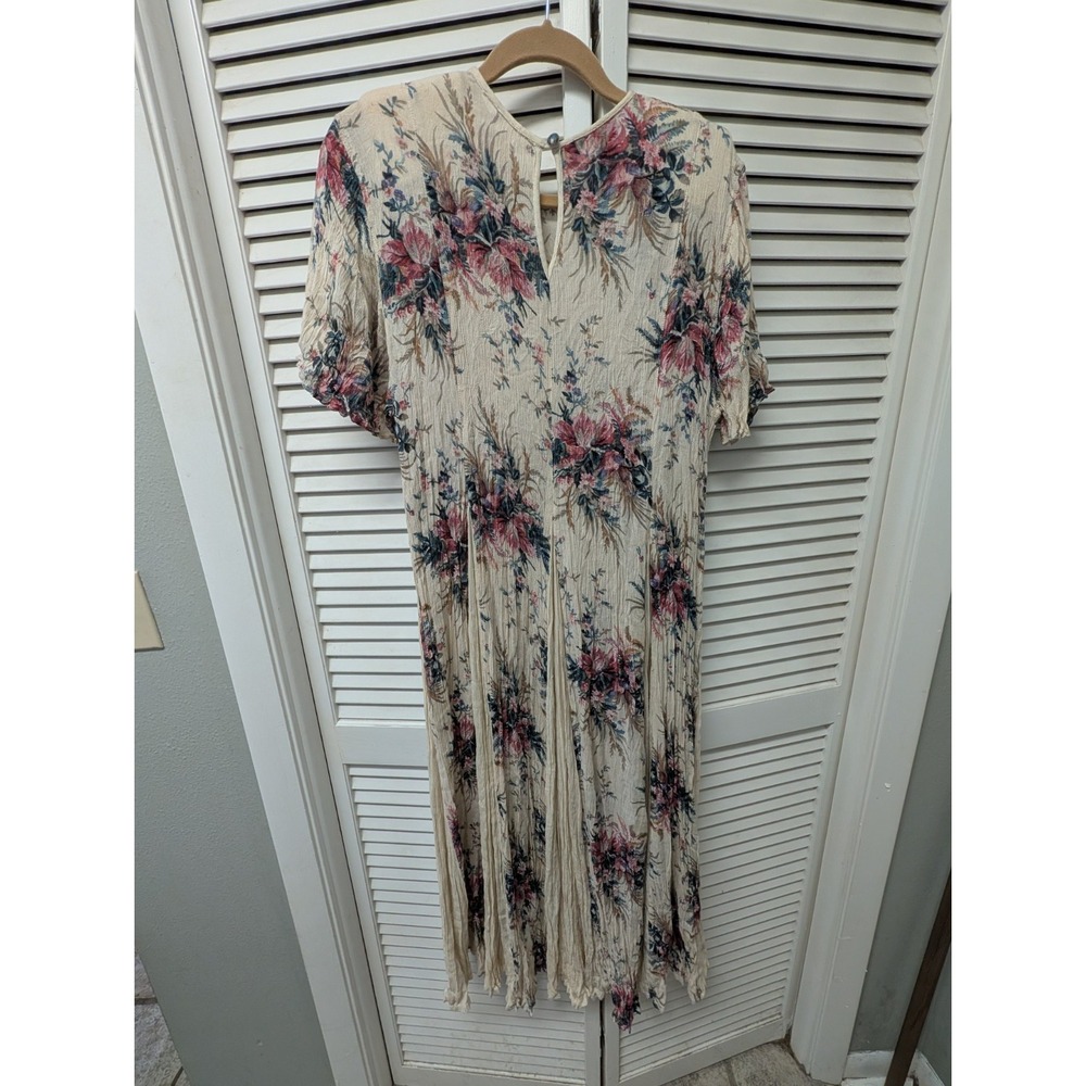Vintage Starina Dress Womens Medium Floral Lace Whimsigoth Fairy Boho 90s - Picture 2 of 4